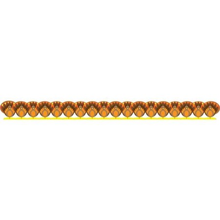 Hygloss Products Hygloss Products HYG33686 Turkeys Die Cut Border HYG33686